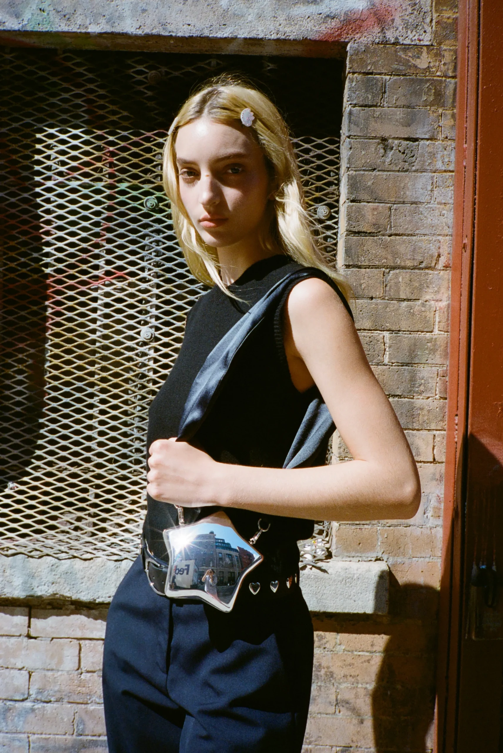 star_locket_bag_in_black_3.webp SANDY LIANG STAR LOCKET BAG IN BLACK> Crossbody | Shoulder