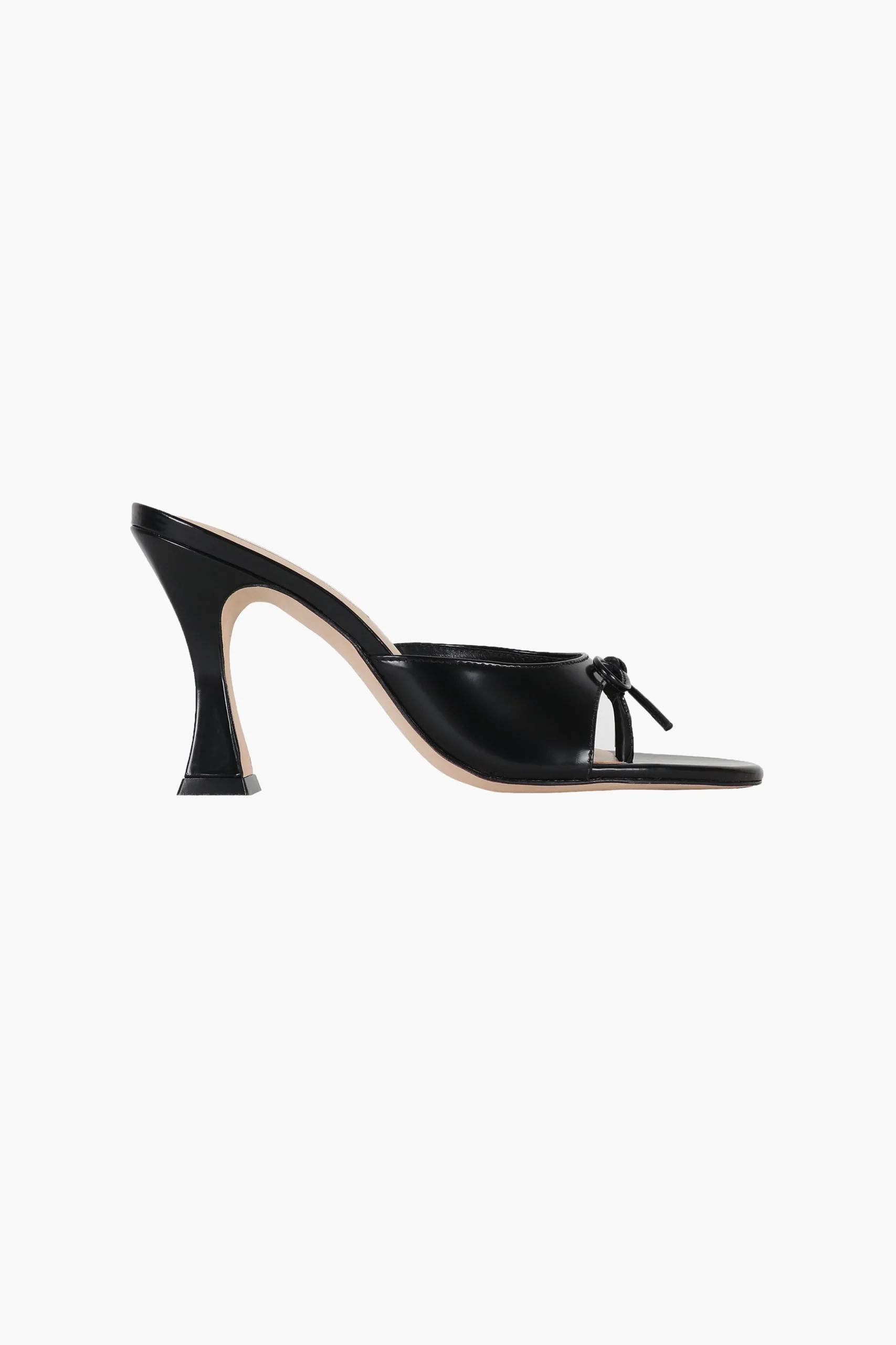 SANDY LIANG THONG MULE 90 IN BLACK SPAZZOLATO> Shoes
