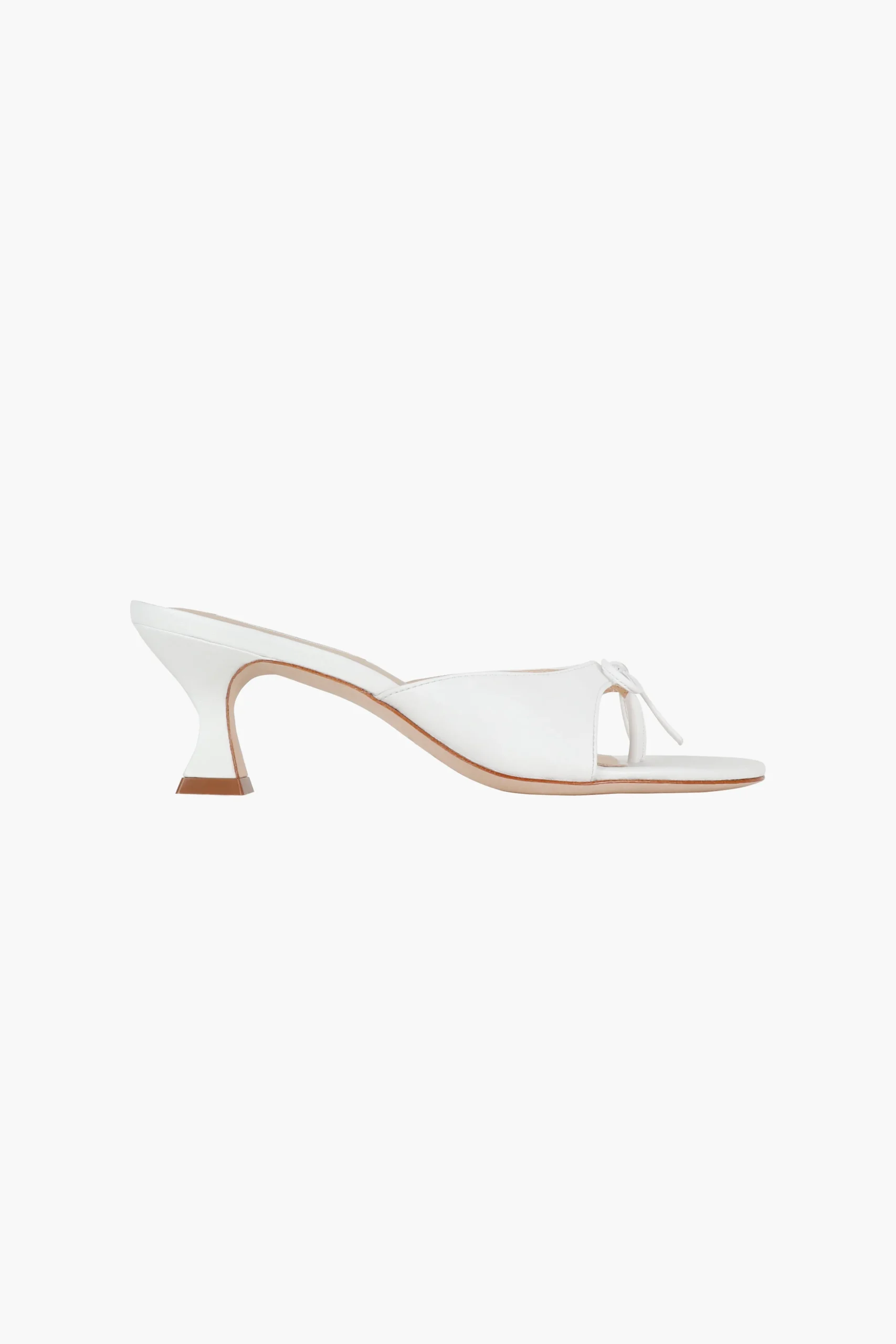 SANDY LIANG THONG MULE 60 IN OPTIC WHITE NAPPA> Bridal | Shoes