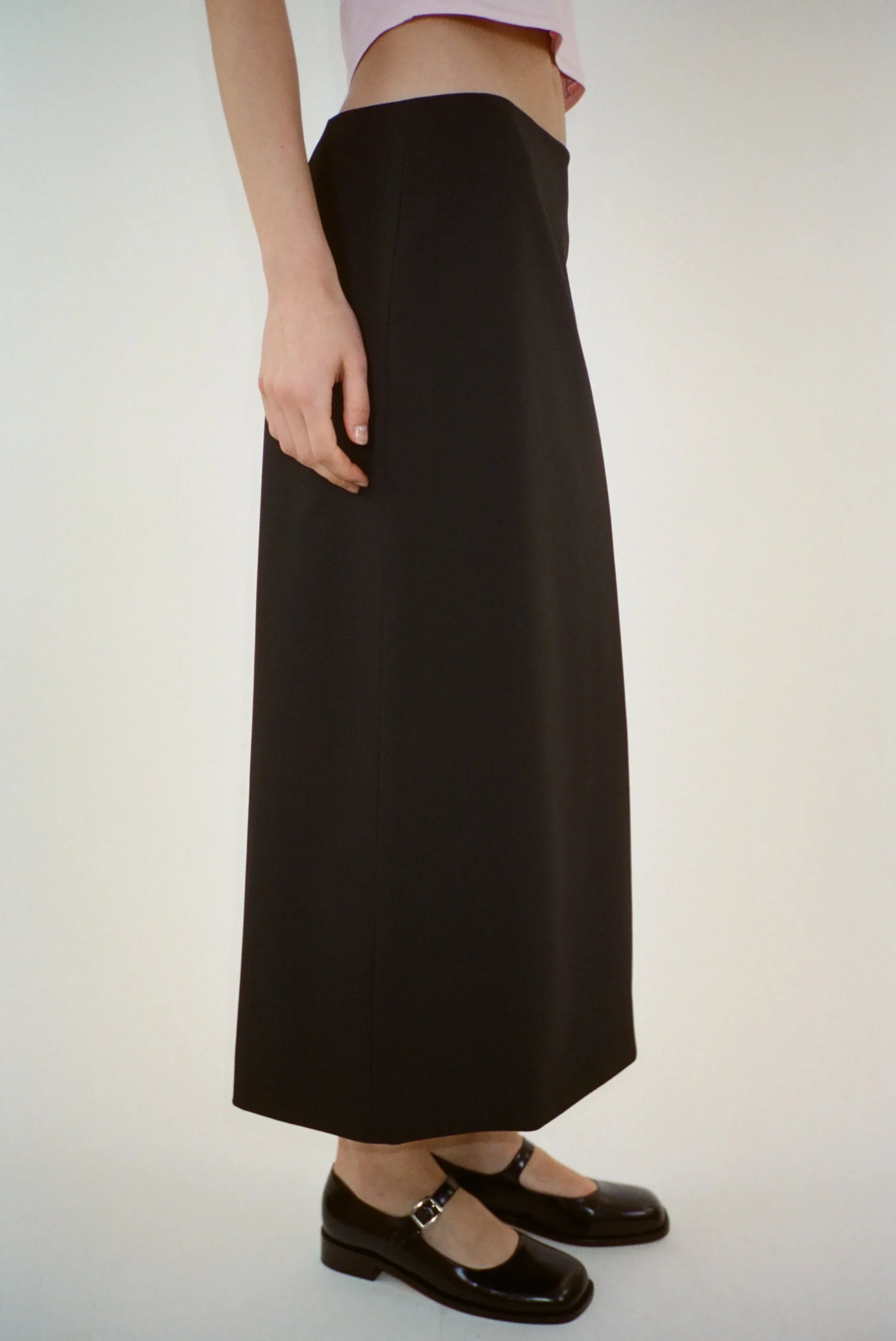 SANDY LIANG TOES SKIRT IN BLACK> Uniform | Skirts