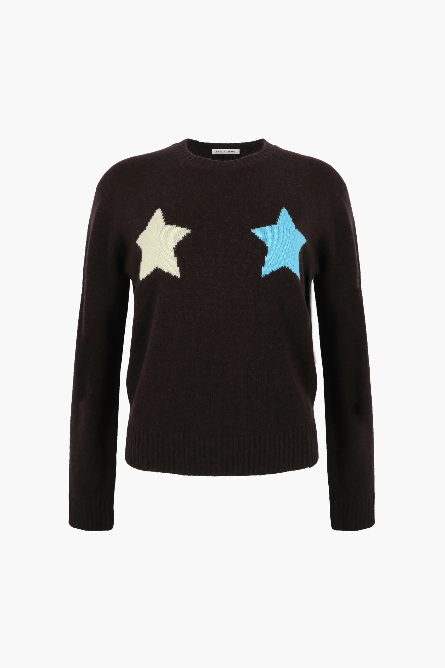 SANDY LIANG TROIS SWEATER IN DARK BROWN> Knits