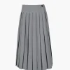 SANDY LIANG UNIFORM SKORT IN GREY> Uniform | Skirts