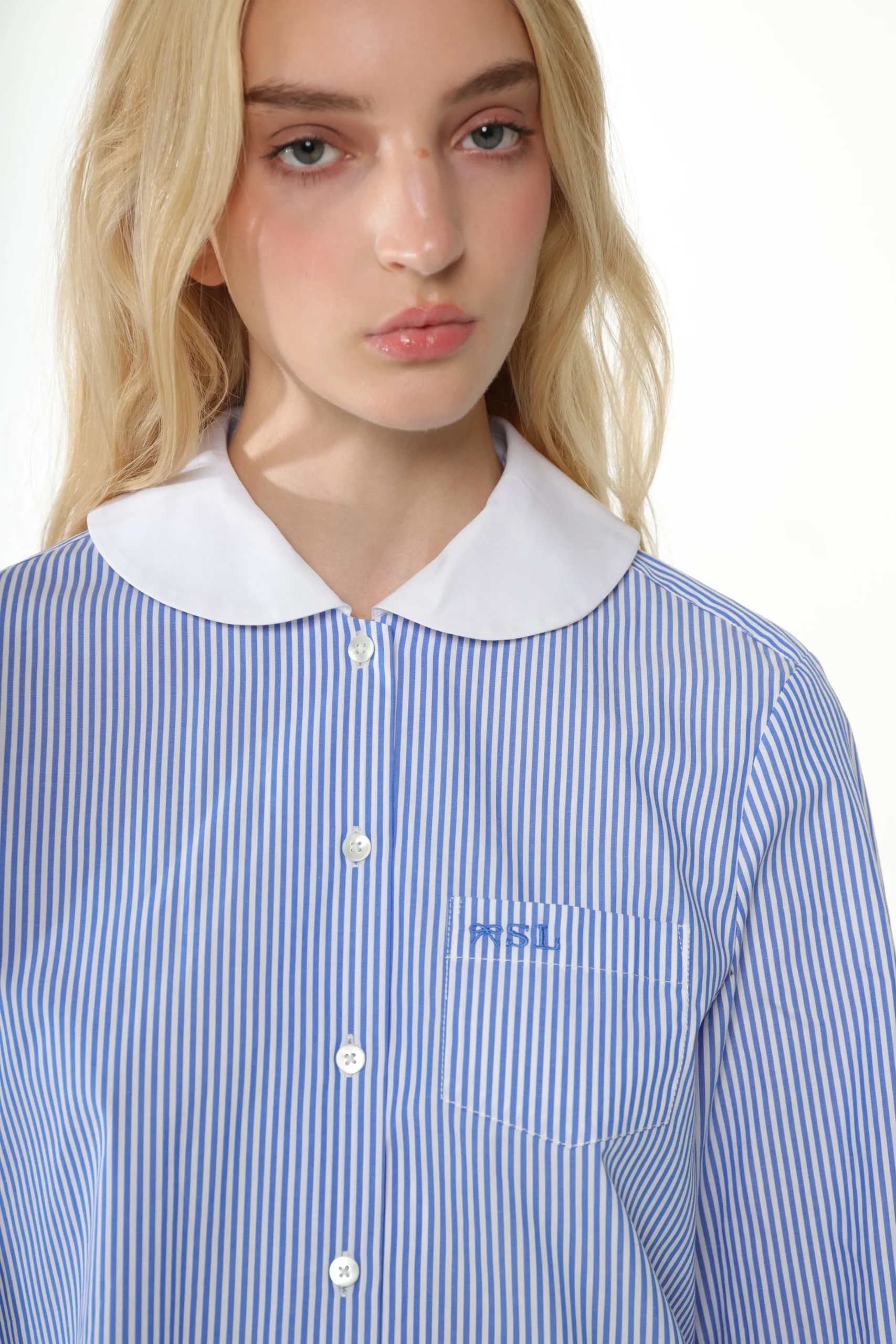 wilbur_top_in_blue_stripe_4.webp SANDY LIANG WILBUR TOP IN BLUE STRIPE> Uniform | Tops
