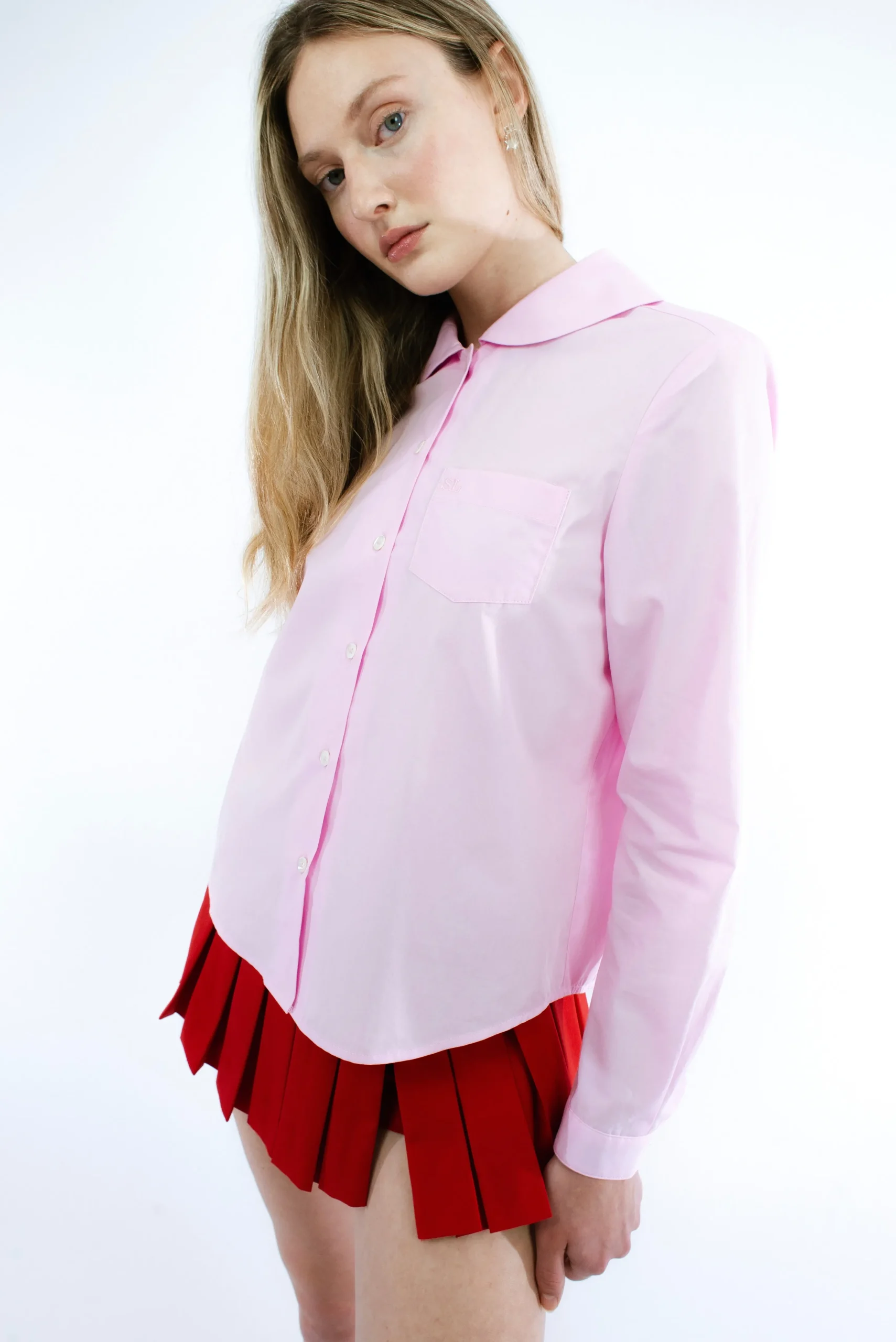 wilbur_top_in_pink_3.webp SANDY LIANG WILBUR TOP IN PINK> Uniform | Tops